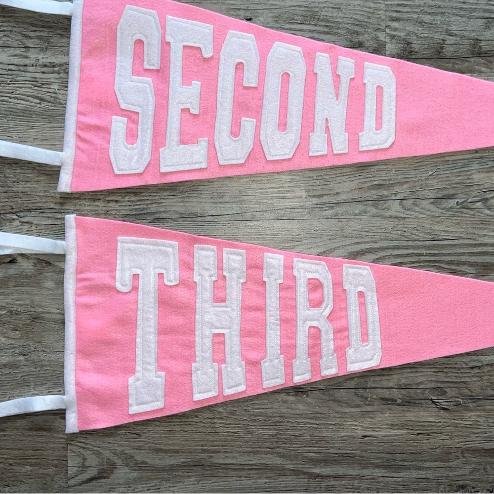 The Beaufort Bonnet Pink Third Grade Pennant Flags